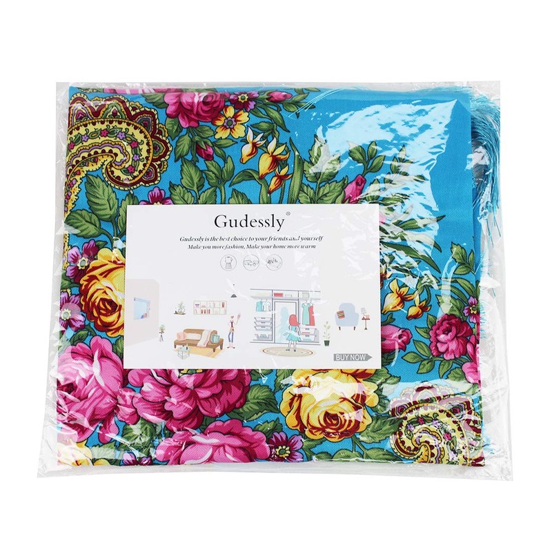 Gudessly Bufanda tradicional para mujer, chal con borlas, flecos, cuello,