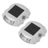 2pcs 6 LED Solar Road Stud Lights Ground Garden Lawn