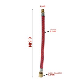 Air Pump Inflator Extension Hose for Schrader Valve - 6.5 inchs High Pressure Hose for Mountain Bike Road Bicycle MTB 2 PCS