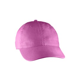 Pigment-Dyed Canvas Baseball Cap (104) (One Size, DirDye Raspberry)