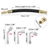 X AUTOHAUX 8pcs Tire Valve Stem Extension 2 Flexible Dual