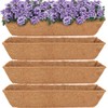 HFHOME 4Pcs 24" Trough Coco Fiber Replacement Liner, Natural 24