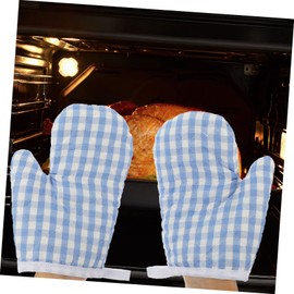 Cabilock Pack of 4 Insulation Gloves Kitchen Gloves for Children Barbecue Gloves for Kitchen Insulated Gloves Made of Cotton Oven Glove Miniature Insulation Panels Toddler Polyester