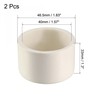 sourcing map 40mm PVC Pipe Cap Fitting, Slip End Caps