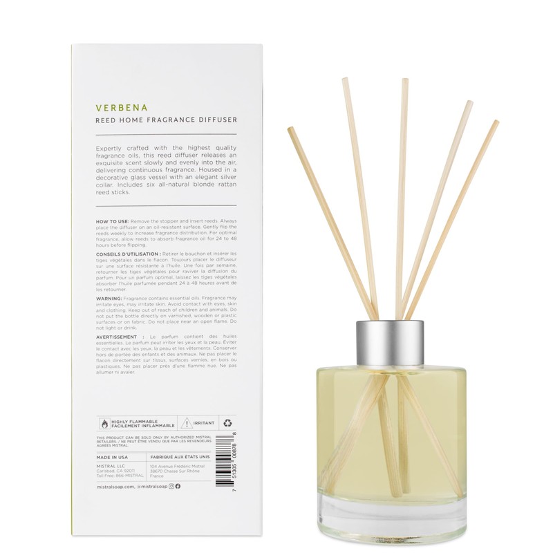 Mistral Heritage Collection Home Fragrance Diffuser, Verbena, 4 Fl Oz