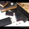 Marge x Diablo MGD-1897 Men's Long Wallet, Carbon Leather, Thin