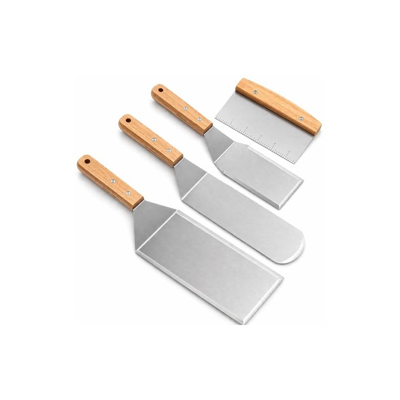 YFTSHK - Espatula Cocina Acero Inoxidable, Espatulas Reposteria Multiusos, 4