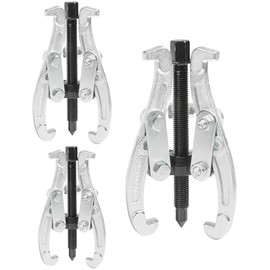 RACOONA Gear Puller,Heavy Duty Pulley Puller,Car Accessories 3 Jaw Gear Bearing Flywheel Pulley Removal Tool,Gear Removal Tool Gear Puller Set,3" 4" 6" 3 Jaw Puller Kit for Slide Gears,Pulley,Flywheel