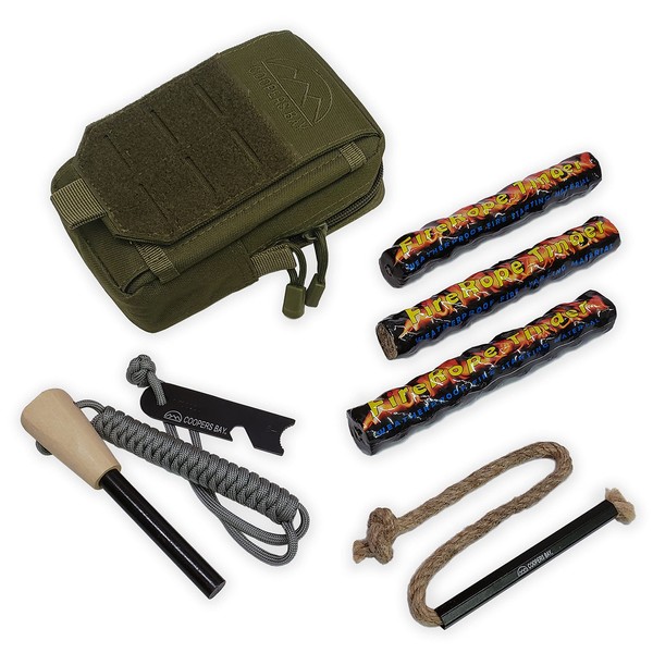 Coopers Bay Ferro Rod Fire Starter Package | Premium Fire