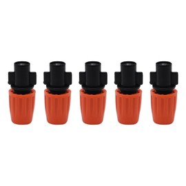 Anxingo 50Pcs 1/4" Adjustable Atomizing Nozzles, Drip Irrigation Parts Sprayers Drippers, Drip Irrigation Spray Emitters for Agricultural Irrigation Patio Misting Garden Greenhouse