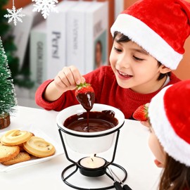 2 Pieces Butter Warmers for Seafood,Ceramic Butter Warmers for Chocolate or Cheese,Fondue- Dishwasher Safe,Oven Safe,Microwave Safe