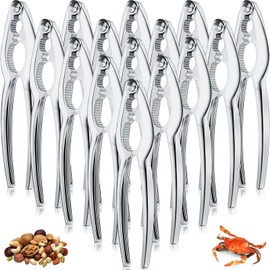 Zhehao 30 Pack Nut Crackers Tool Bulk Heavy Duty Crab Leg Claw Crackers Opener Tool for Nuts Shellfish Seafood Home Restaurant Kitchen Crumbled Tools(Silver)