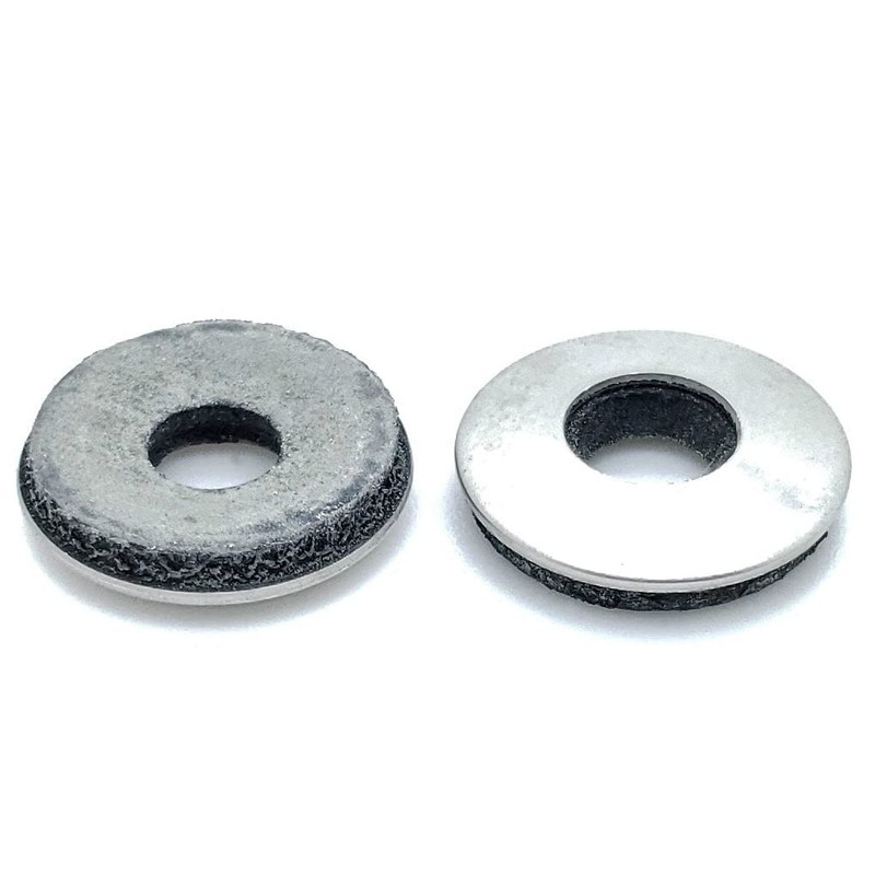 100 Qty #8 Stainless Steel EPDM Bonded Sealing Neoprene Rubber