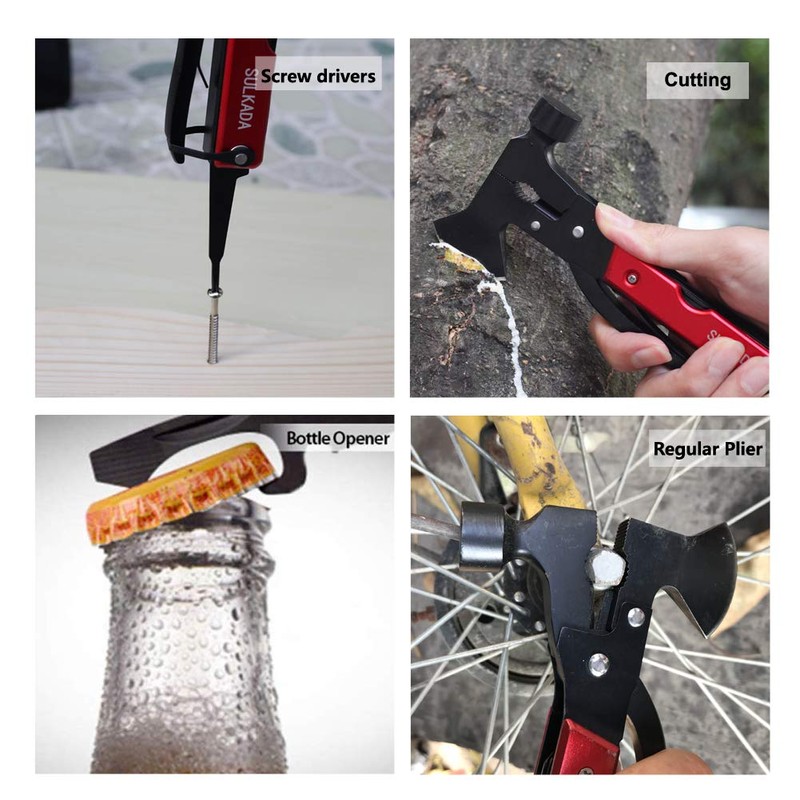 Multitool Axe Camping Tool, Christmas Stocking Stuffer Gift for Men