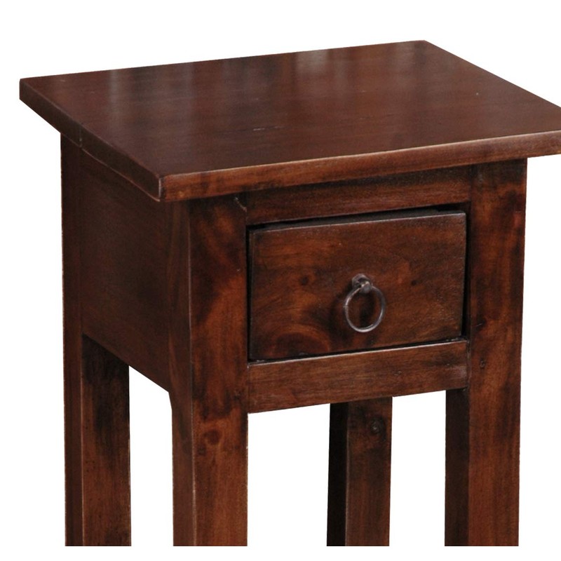 Sunset Trading Cottage Narrow Side Table with �Java CC-TAB1792S-OJ