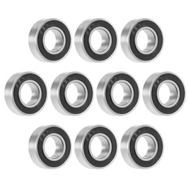 sourcing map 688-2RS Deep Groove Ball Bearing 8x16x5mm Double Sealed Chrome Steel Bearings 10-Pack