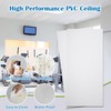 Sunnyglade 10-Pack Drop Ceiling Tile 2ft x 4ft, Smooth White