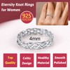 925 Silver Irish Ring, Women's Celtic Knot Wedding Rings Hypoallergenic