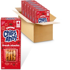 CHIPS AHOY! Fresh Stacks Chewy Chocolate Chip Cookies, 6-8.66 oz (24 Stacks)