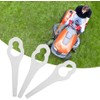 4 Pack Lawn Mower Metal Blades Stainless Steel Trimmer Head