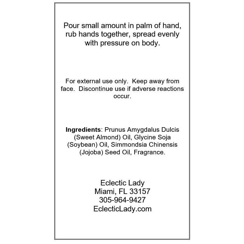 Dill Pickle Massage Oil, 4 oz, With Sweet Almond Oil