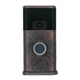 Wildflower Video Doorbell Cover (Ring 2nd Generation Compatible) (Oiled Bronze)