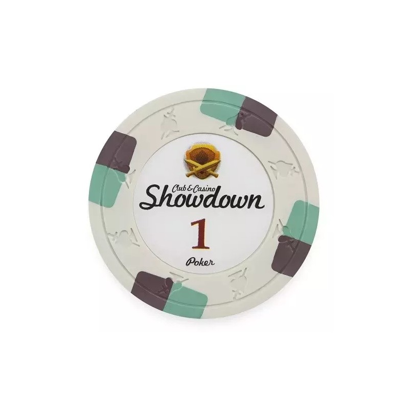 New Bulk Lot of 200 Showdown Poker Chips - Pick
