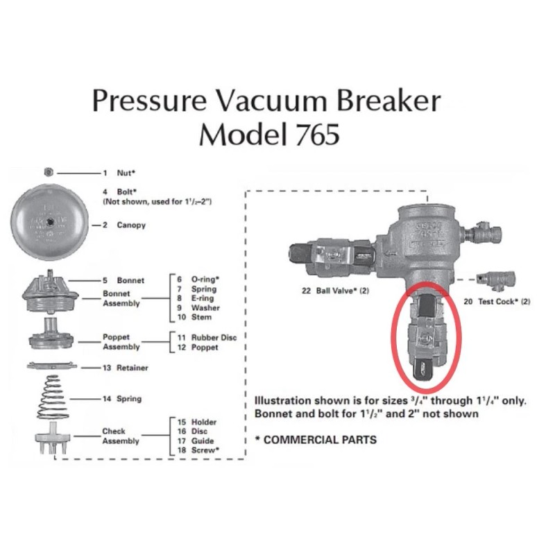 FEBCO OEM Febco 3/4" Ball Valve Tapped, Full Port -
