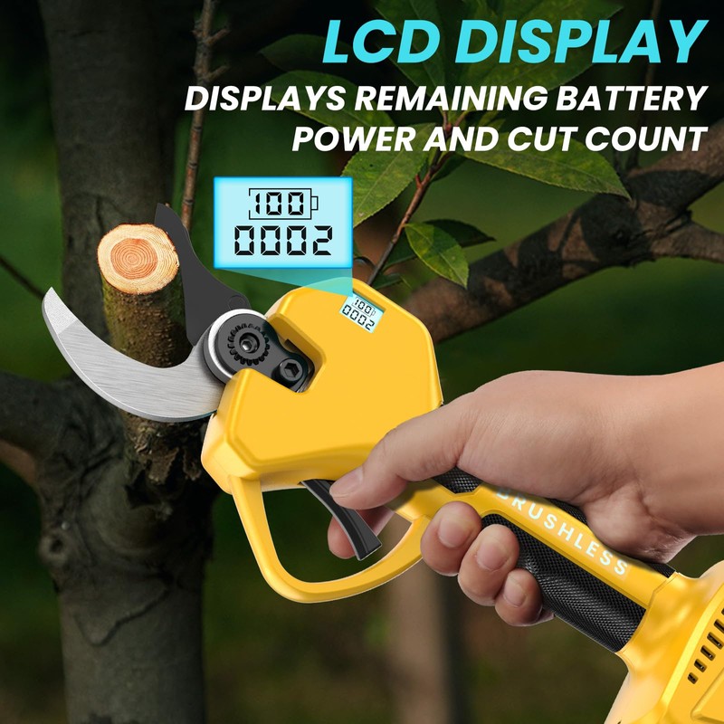 Electric Pruning Shears Cordless Pruner Shears Brushless 2.0 Inch Cutting