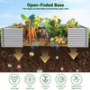 OZMSHF 2 Pack Tall 8FT Raised Beds for Gardening, Corrugated