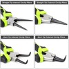 FASTPRO 4-Piece 7-inch Snap Ring Pliers Set, Internal/External Circlip Pliers