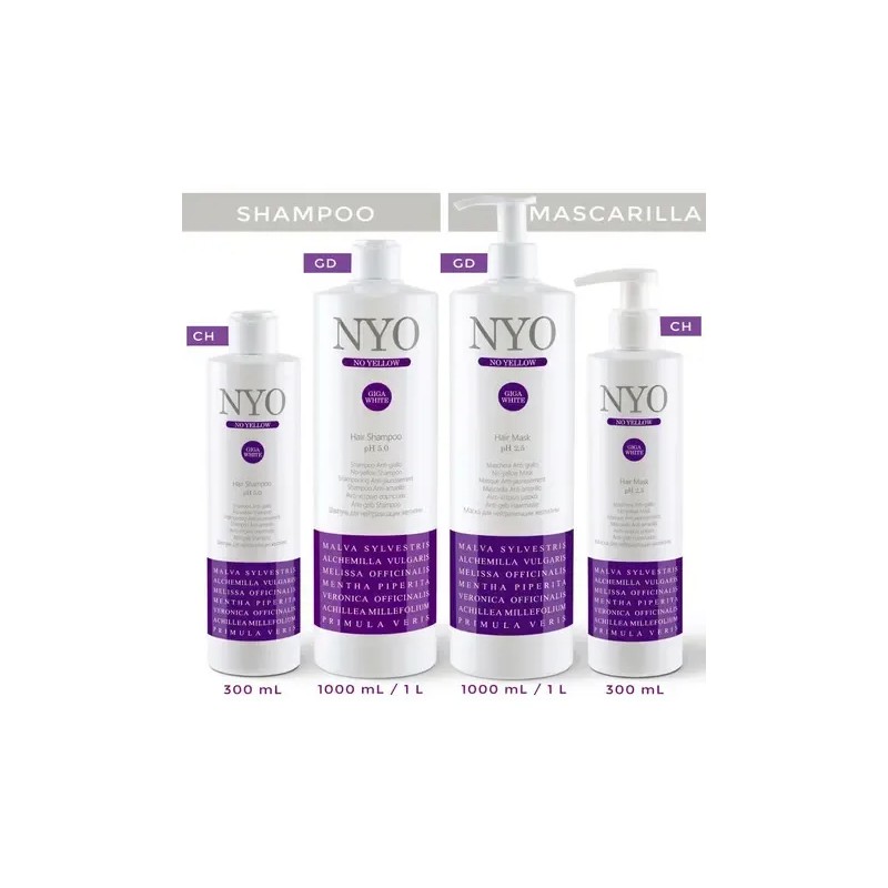 Shampoo Anti-amarillo Ideal Para Decolorado 1 L Nyo