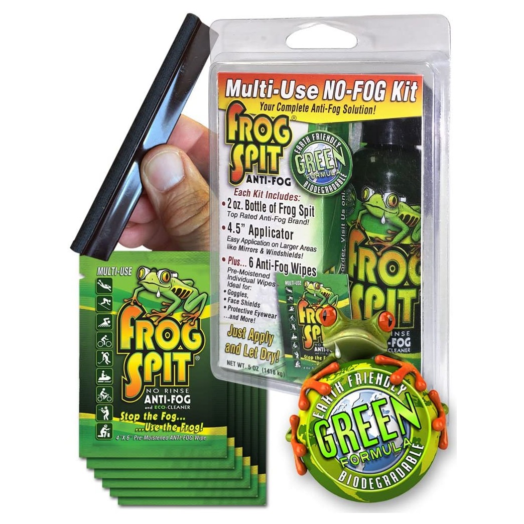 FROG SPIT Anti-Fog NO Fog Combo Pack