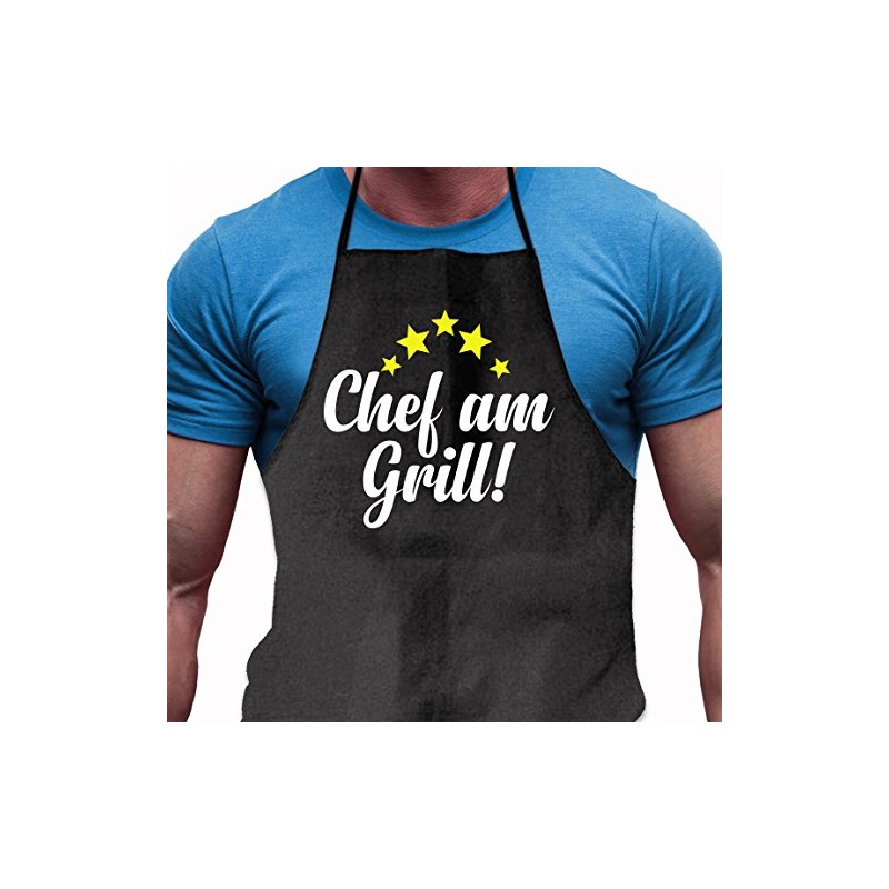 Shirtoo Barbecue Apron Chef am Grill Funny Gift for Men