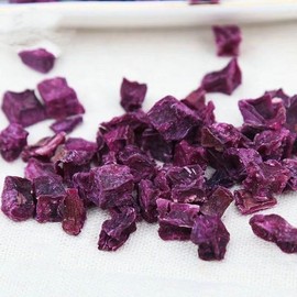 Dried purple potatoes dehydrated purple potato granules 300g (10.58oz.) Baked decoration Gruel grated dried purple sweet potatoes