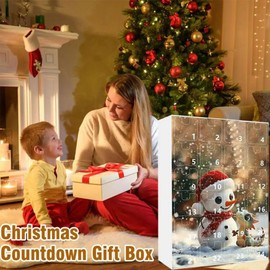 .Advent Calendar 2024 Christmas Countdown Calendar 24 Days Advent Calendar 2D Christmas Advent Calendar for Kids Adults Christmas Decoration-
