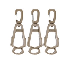 M METERXITY 3-Pack Gloves Clip for Work Glove Holders, Anti-Lost Safety Gloves Grabber Clips Keeper for Construction/Work/Accessories/Backpack/Helmet [Khaki]