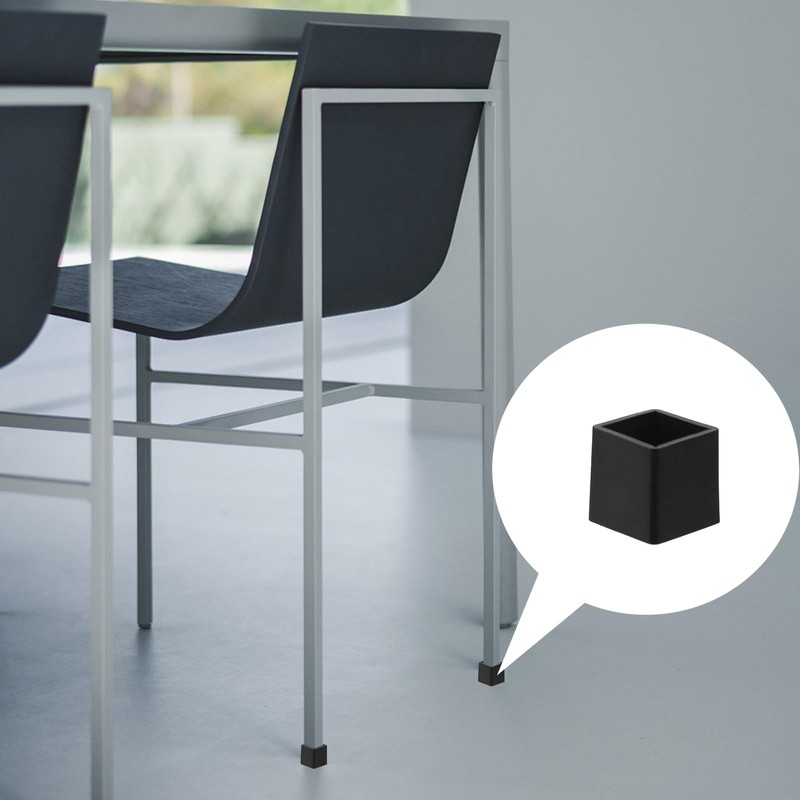 Antrader Square Rubber Covers Furniture Foot Table Chair Leg End