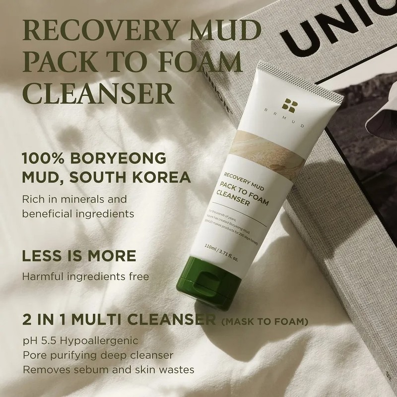 Crema Barro Facial Cleanser Limpieza De Maquillaje, Brmud Grasa Danoche