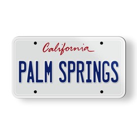 Palm Springs California State License Plate Style Magnet for Car Fridge Locker Metal Door - 3.5"