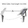 Mii-PWR Flag Pole Light Solar Powered A280X Metal Flood Sign