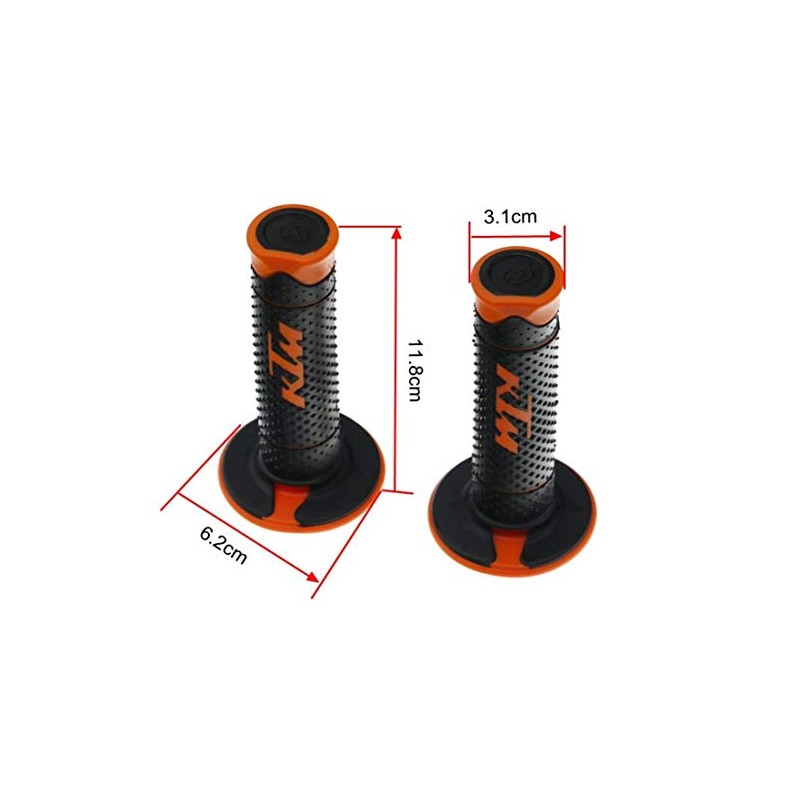 Rubber Handlebar Grips for Motocross Pitbike Enduro Trial MX Freeride
