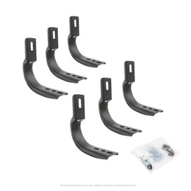 Go Rhino OE Xtreme Brackets | Mild Steel, Textured Black | 6844995 | Fits 2019-2024 Ram 1500 Crew Cab Pickup