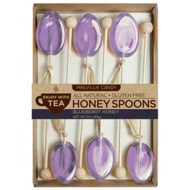 Melville Candy Blueberry Honey Spoons [For Tea Lovers] Gluten-Free 6 Count