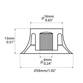 Musiin - perilla de control de volumen para guitarra eléctrica, estilo LP, compatible con Les Paul Epiphone, piezas de repuesto, 4 paquetes (dorado)