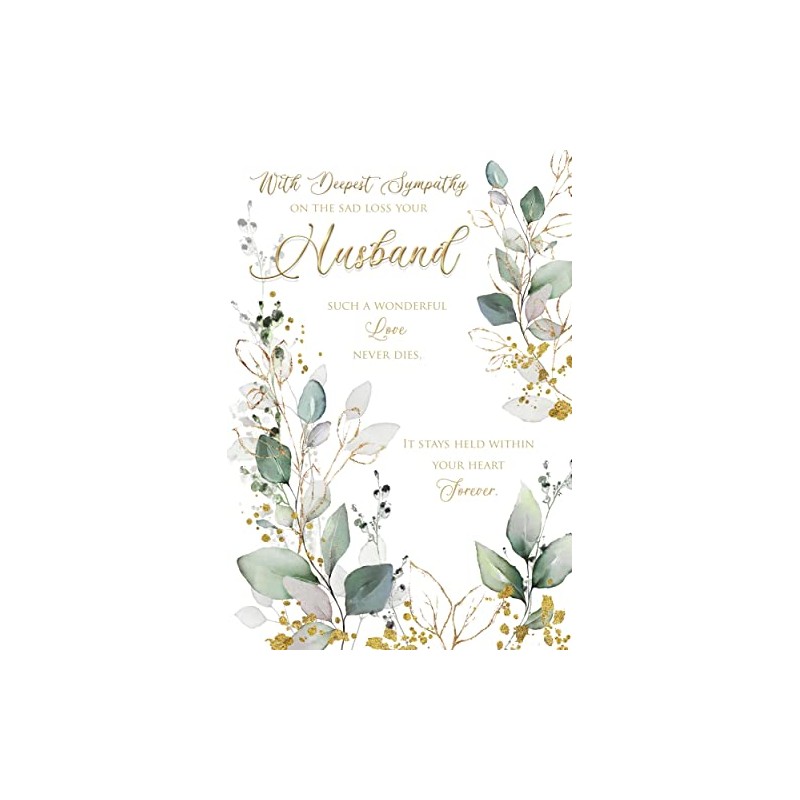 On The Sad Loss of Your Husband Sympathy Card