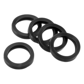 PATIKIL 40pcs Key Cap Tags Plastic Key Cap Cover Ring Key Identifier Coding Ring Label ID Sleeve for Office Residential Apartment Black (0.87" ID)