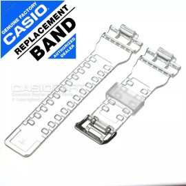 Casio Clear Glossy Watch Band G-Shock GA-110CR-7A Transparent Jelly Rubber Strap