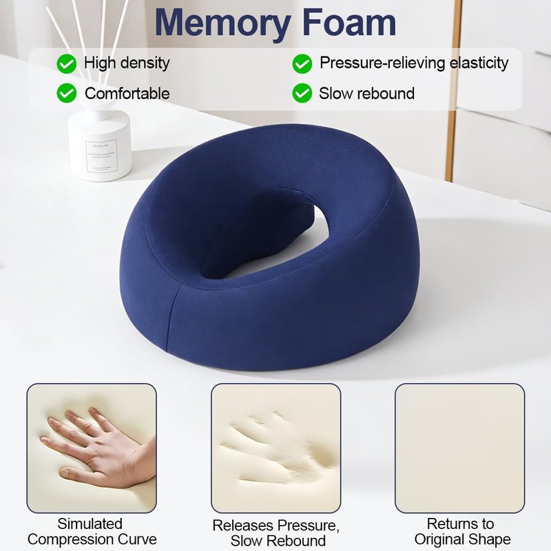 AOOSA Face Down Pillow for Massage, Massage Headrest for Bed,