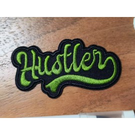 Unbranded Hustler Patch Chasing Success And Never Back Down Embroidered Iron On 1.5x3"